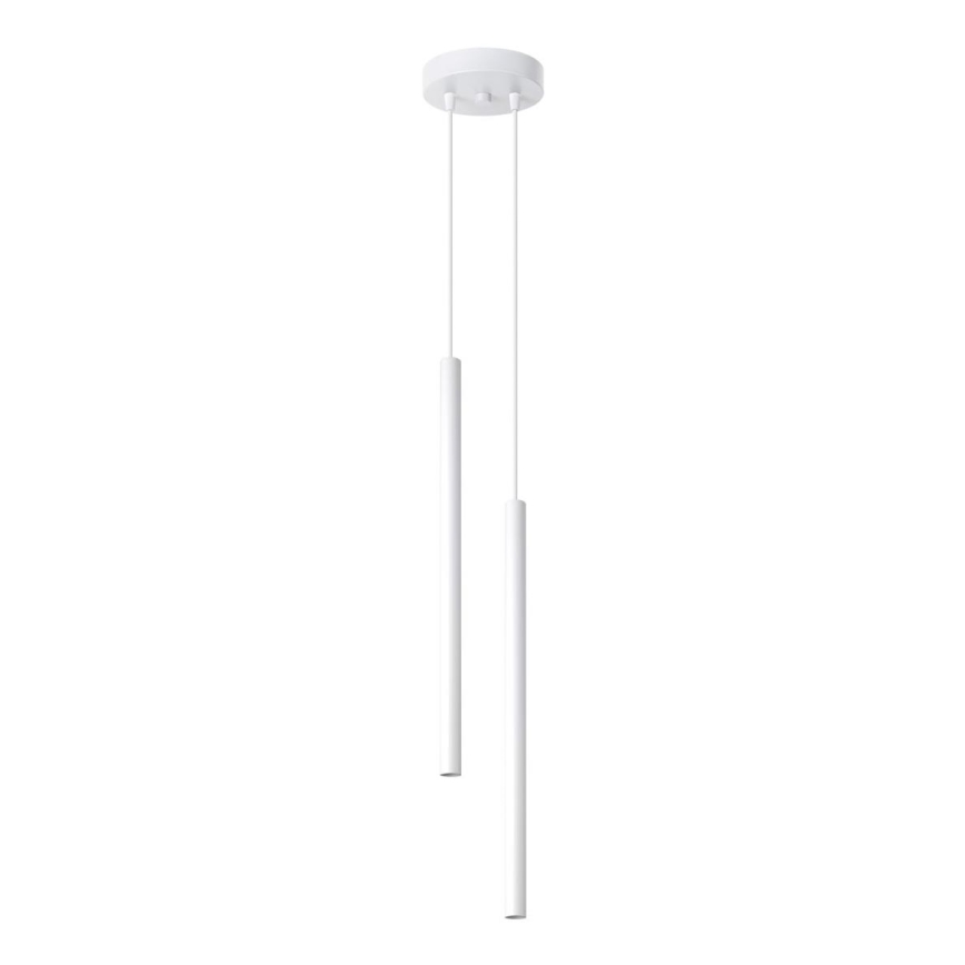 Lampadario a sospensione con filo PASTELO 2xG9/8W/230V bianco