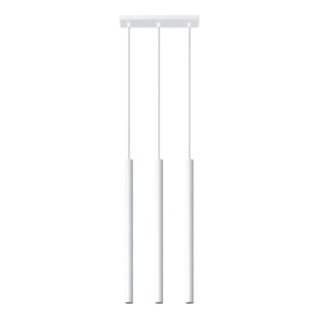 Lampadario a sospensione con filo PASTELO 3xG9/8W/230V bianco