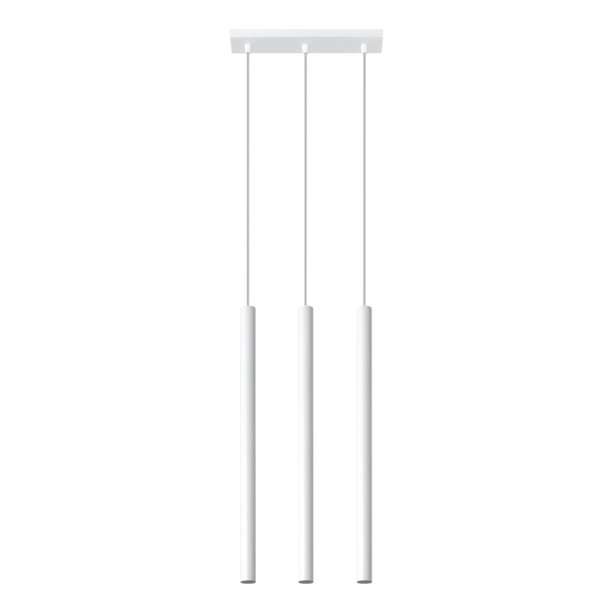 Lampadario a sospensione con filo PASTELO 3xG9/8W/230V bianco