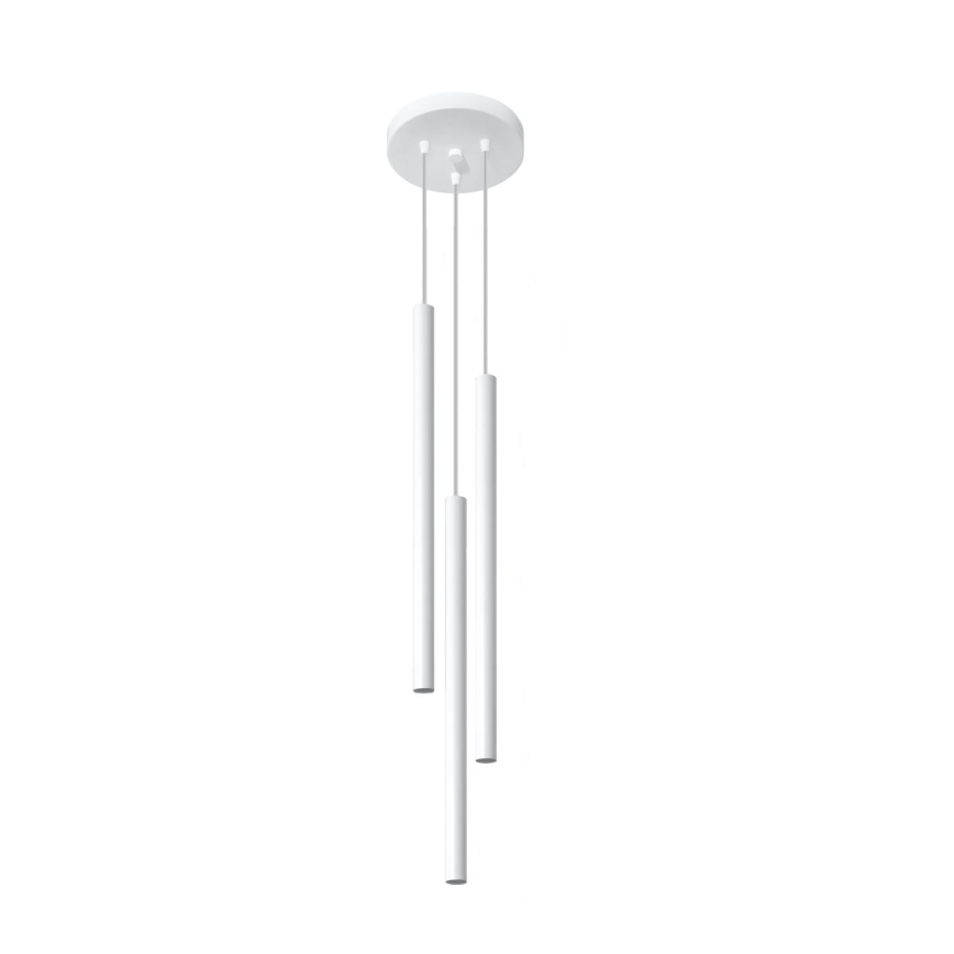 Lampadario a sospensione con filo PASTELO 3xG9/8W/230V bianco