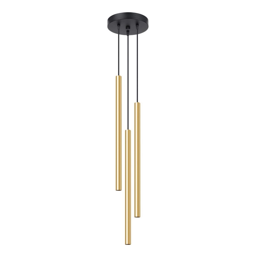 Lampadario a sospensione con filo PASTELO 3xG9/8W/230V oro