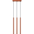 Lampadario a sospensione con filo PASTELO 3xG9/8W/230V rosso