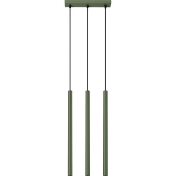 Lampadario a sospensione con filo PASTELO 3xG9/8W/230V verde