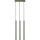 Lampadario a sospensione con filo PASTELO 3xG9/8W/230V verde
