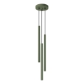 Lampadario a sospensione con filo PASTELO 3xG9/8W/230V verde