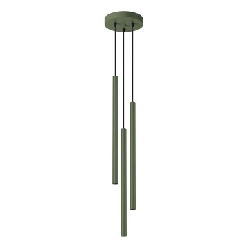 Lampadario a sospensione con filo PASTELO 3xG9/8W/230V verde