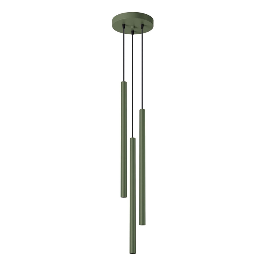 Lampadario a sospensione con filo PASTELO 3xG9/8W/230V verde