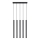 Lampadario a sospensione con filo PASTELO 5xG9/8W/230V nero