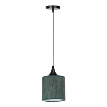 Lampadario a sospensione con filo PATTI 1xE27/60W/230V diametro 15 cm verde