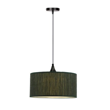 Lampadario a sospensione con filo PATTI 1xE27/60W/230V diametro 30 cm verde