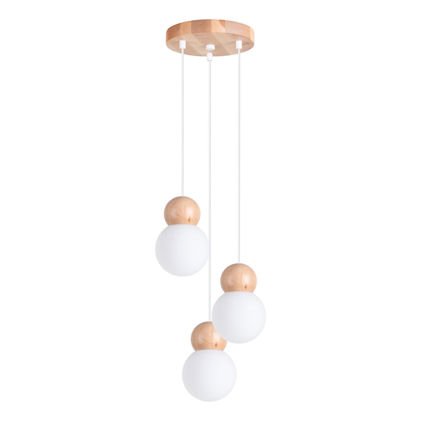 Lampadario a sospensione con filo PEKKA 3xG9/8W/230V bianco