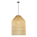 Lampadario a sospensione con filo PELO 1xE27/40W/230V diametro 35 cm rattan