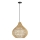 Lampadario a sospensione con filo PELO 1xE27/40W/230V diametro 40 cm rattan