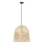 Lampadario a sospensione con filo PELO 1xE27/40W/230V diametro 40 cm rattan