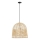 Lampadario a sospensione con filo PELO 1xE27/40W/230V diametro 50 cm rattan