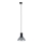 Lampadario a sospensione con filo per sistema a binario trifase NEO 1xE27/15W/230V nero/fumé nero
