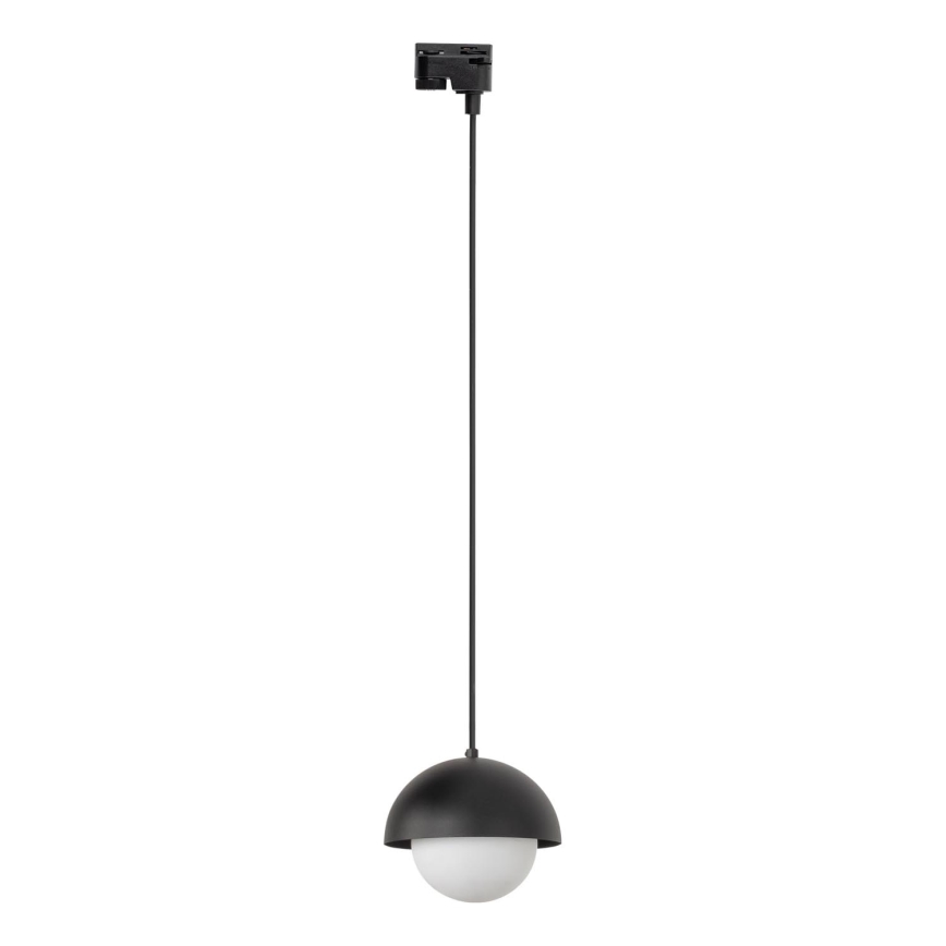 Lampadario a sospensione con filo per sistema ferroviario monofase BONO 1xG9/8W/230V nero