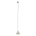Lampadario a sospensione con filo per sistema ferroviario monofase CONO 1xE27/15W/230V nero/beige