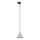 Lampadario a sospensione con filo per sistema ferroviario monofase CONO 1xE27/15W/230V nero/grigio