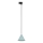Lampadario a sospensione con filo per sistema ferroviario monofase CONO 1xE27/15W/230V nero/menta