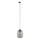 Lampadario a sospensione con filo per sistema ferroviario monofase ELIO 1xE27/15W/230V nero/fumé nero