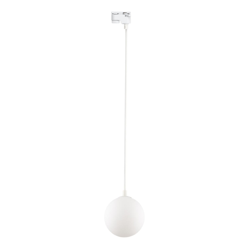 Lampadario a sospensione con filo per sistema ferroviario monofase TRACER 1xG9/8W/230V bianco