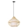 Lampadario a sospensione con filo PINCHOS 1xE27/40W/230V diametro 40 cm bambù