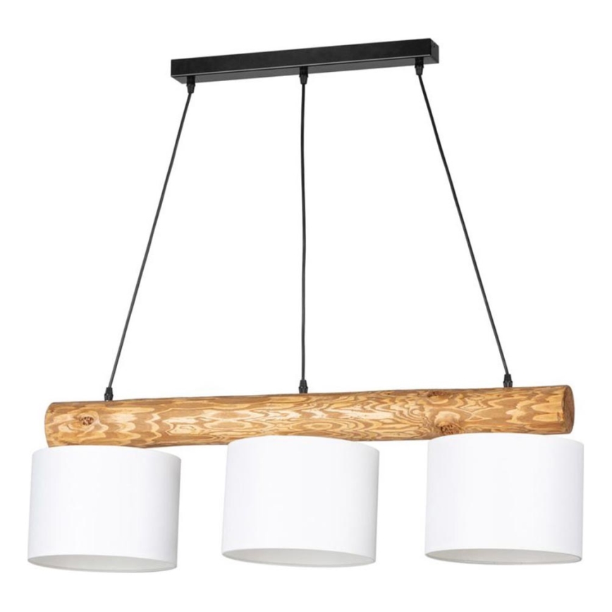 Lampadario a sospensione con filo PINO MIX 3xE27/40W/230V pino