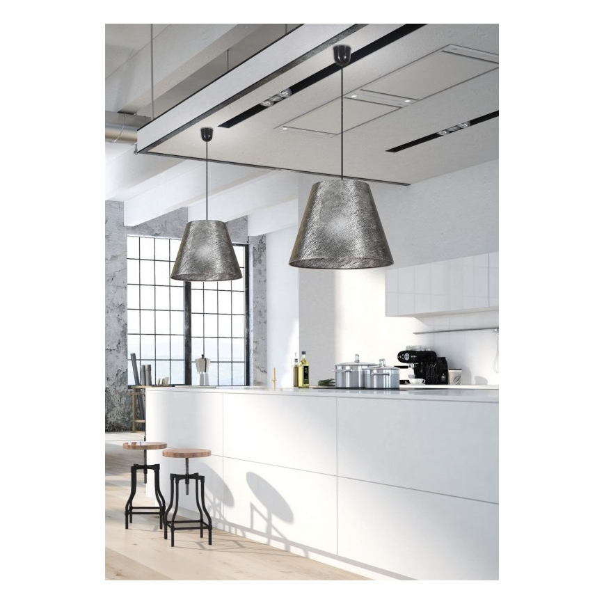 Lampadario a sospensione con filo PLATINO 1xE27/60W/230V