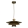 Lampadario a sospensione con filo PLATO 1xE27/15W/230V ottone/oro