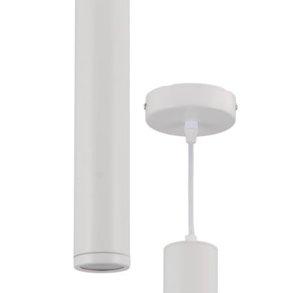 Lampadario a sospensione con filo PORTER 1xGU10/8W/230V bianco