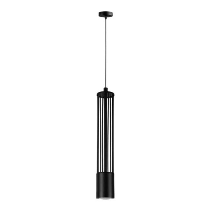 Lampadario a sospensione con filo PRESCOT 1xGU10/40W/230V nero