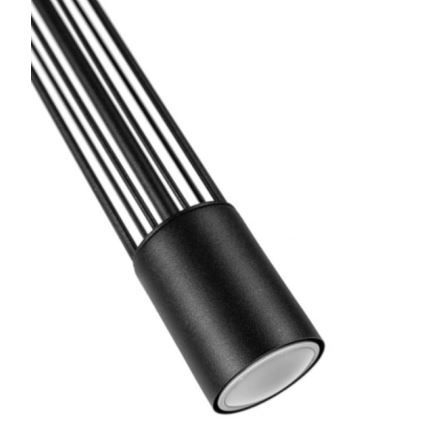 Lampadario a sospensione con filo PRESCOT 2xGU10/40W/230V nero