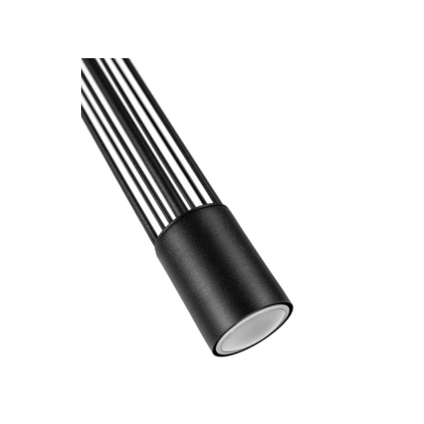 Lampadario a sospensione con filo PRESCOT 2xGU10/40W/230V nero