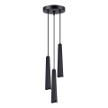 Lampadario a sospensione con filo PRYSM 3xG9/8W/230V nero