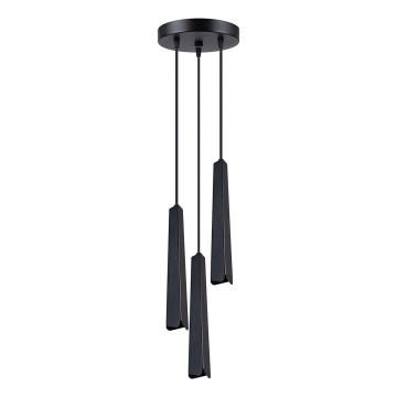 Lampadario a sospensione con filo PRYSM 3xG9/8W/230V nero