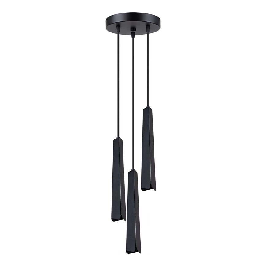 Lampadario a sospensione con filo PRYSM 3xG9/8W/230V nero