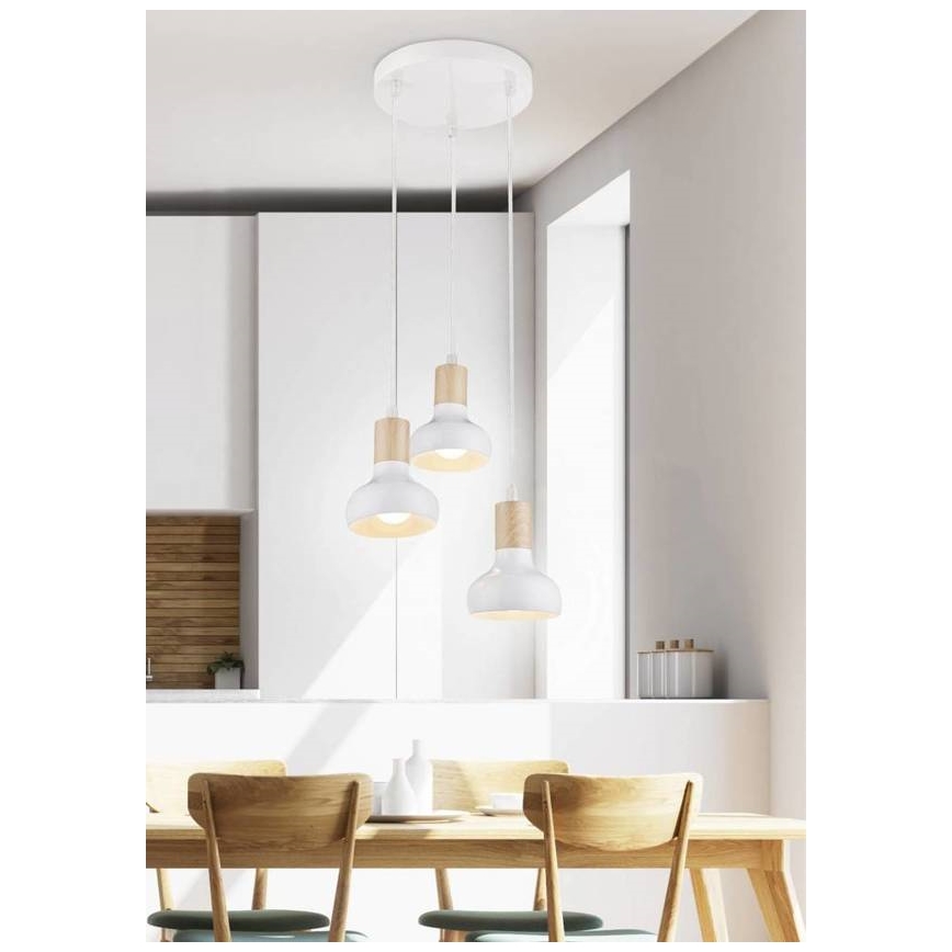 Lampadario a sospensione con filo PUERTO 3xE14/40W/230V