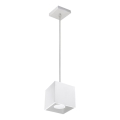 Lampadario a sospensione con filo QUAD 1 1xGU10/40W/230V bianco