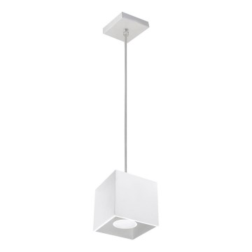 Lampadario a sospensione con filo QUAD 1 1xGU10/40W/230V bianco