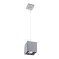 Lampadario a sospensione con filo QUAD 1 1xGU10/40W/230V grigio