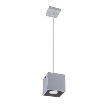 Lampadario a sospensione con filo QUAD 1 1xGU10/40W/230V grigio