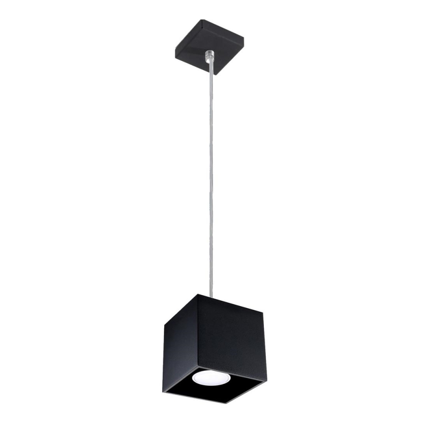 Lampadario a sospensione con filo QUAD 1 1xGU10/40W/230V nero