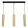 Lampadario a sospensione con filo RAITO 3xGU10/8W/230V ottone