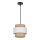 Lampadario a sospensione con filo RATTAN 1xE27/40W/230V bianco/marrone