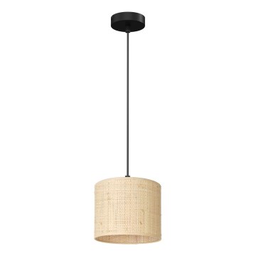 Lampadario a sospensione con filo RATTAN 1xE27/60W/230V diametro 18 cm rattan