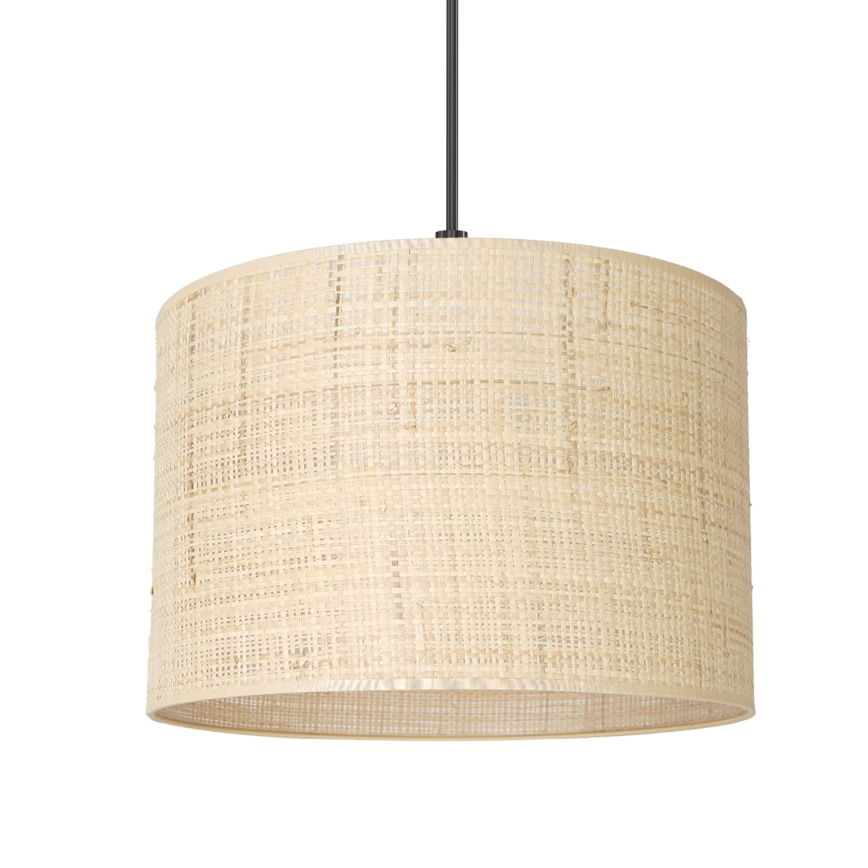 Lampadario a sospensione con filo RATTAN 1xE27/60W/230V diametro 25 cm rattan