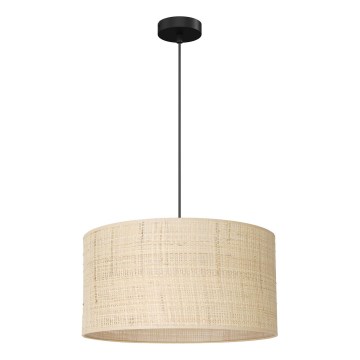 Lampadario a sospensione con filo RATTAN 1xE27/60W/230V diametro 40 cm rattan