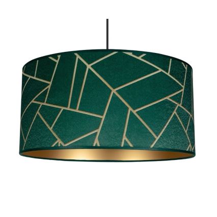 Lampadario a sospensione con filo RELLA 1xE27/60W/230V verde/oro