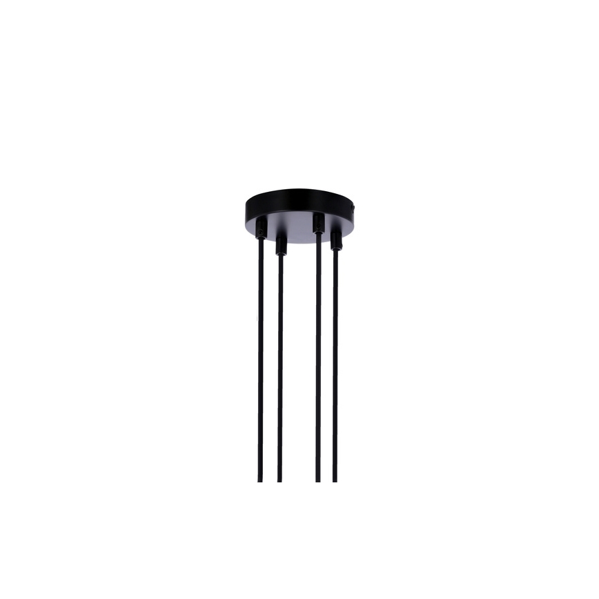 Lampadario a sospensione con filo RENO 4xE27/40W/230V nero/marrone